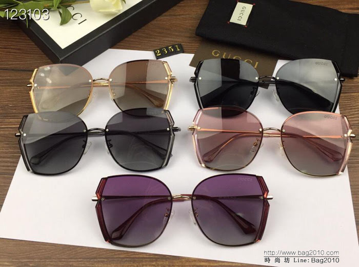 GUCCI古馳 官網同步 歐美風範 原單偏光 女款太陽鏡  lly1434